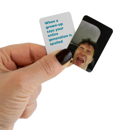 World's Smallest What Do You Meme? Mini Party Card Game (Family Version)