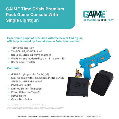 GAIME Time Crisis Premium Pack Game Console With Single Lightgun