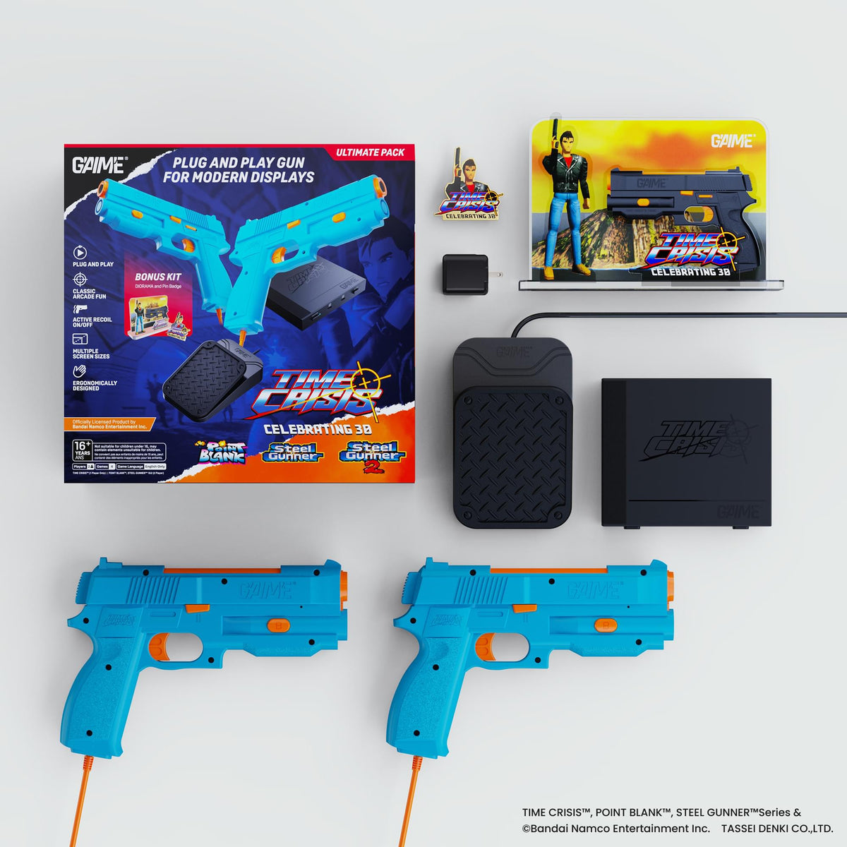 GAIME Time Crisis Ultimate Pack Game Console With Two Lightguns