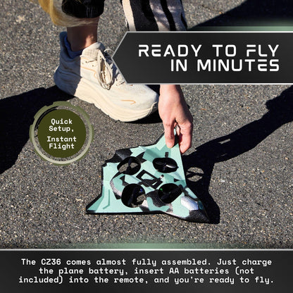 CZ36 Remote-Controlled 2.4GHz Drone Aircraft | Green Camouflage