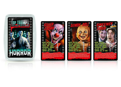 Horror 2020 Top Trumps Card Game w/ Glow In The Dark Case