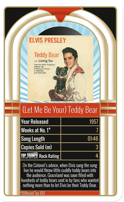 Elvis Presley Top 30 Top Trumps Card Game