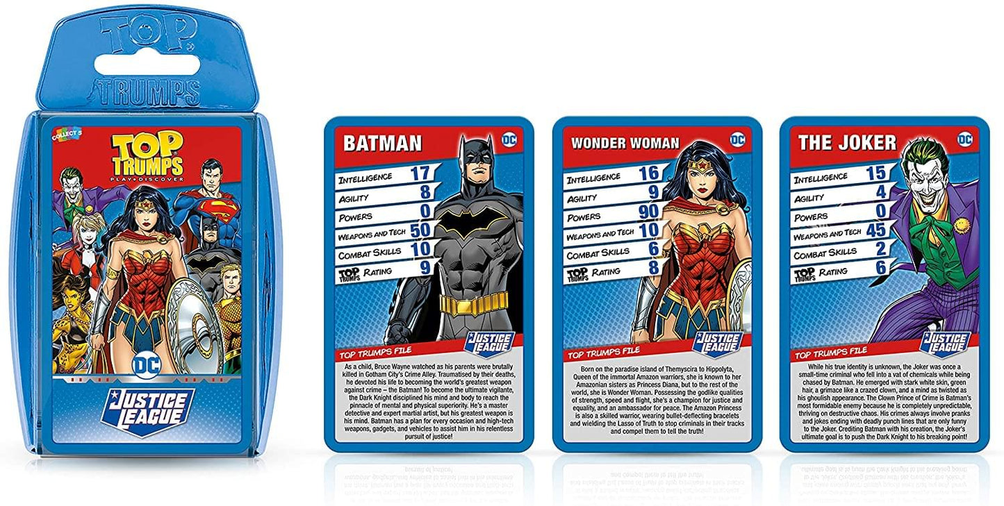 DC Justice League Top Trumps Card Game