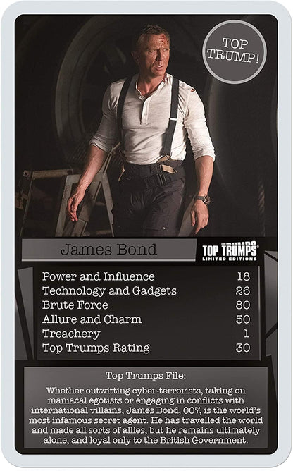 James Bond Every Assignment Top Trumps Card Game