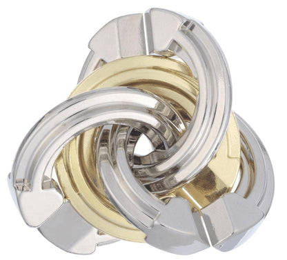 Hanayama Level 5 Cast Metal Brain Teaser Puzzle | Cyclone
