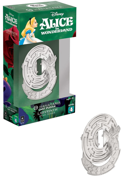 Hanayama Level 4 Cast Metal Brain Teaser Puzzle | Alice Labyrinth