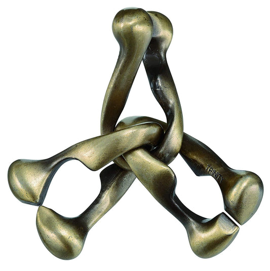 Hanayama Level 6 Cast Metal Brain Teaser Puzzle - Trinity