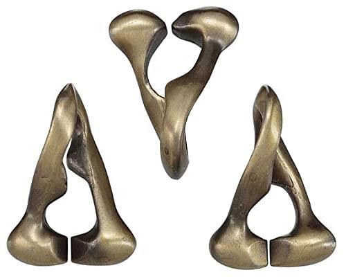 Hanayama Level 6 Cast Metal Brain Teaser Puzzle - Trinity