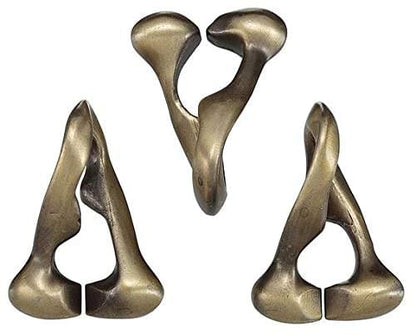 Hanayama Level 6 Cast Metal Brain Teaser Puzzle - Trinity