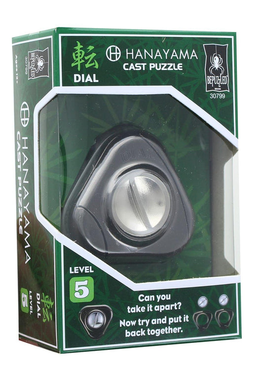 Hanayama Level 5 Cast Metal Brain Teaser Puzzle - Dial