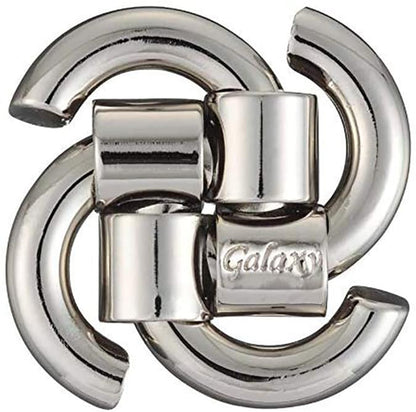 Hanayama Level 3 Cast Metal Brain Teaser Puzzle - Galaxy