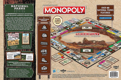 National Parks Monopoly Board Game 2020 Edition | For 2-6 Players