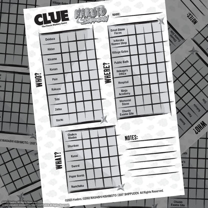 Naruto Clue Board Game
