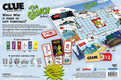 Dr. Seuss The Grinch Clue Board Game