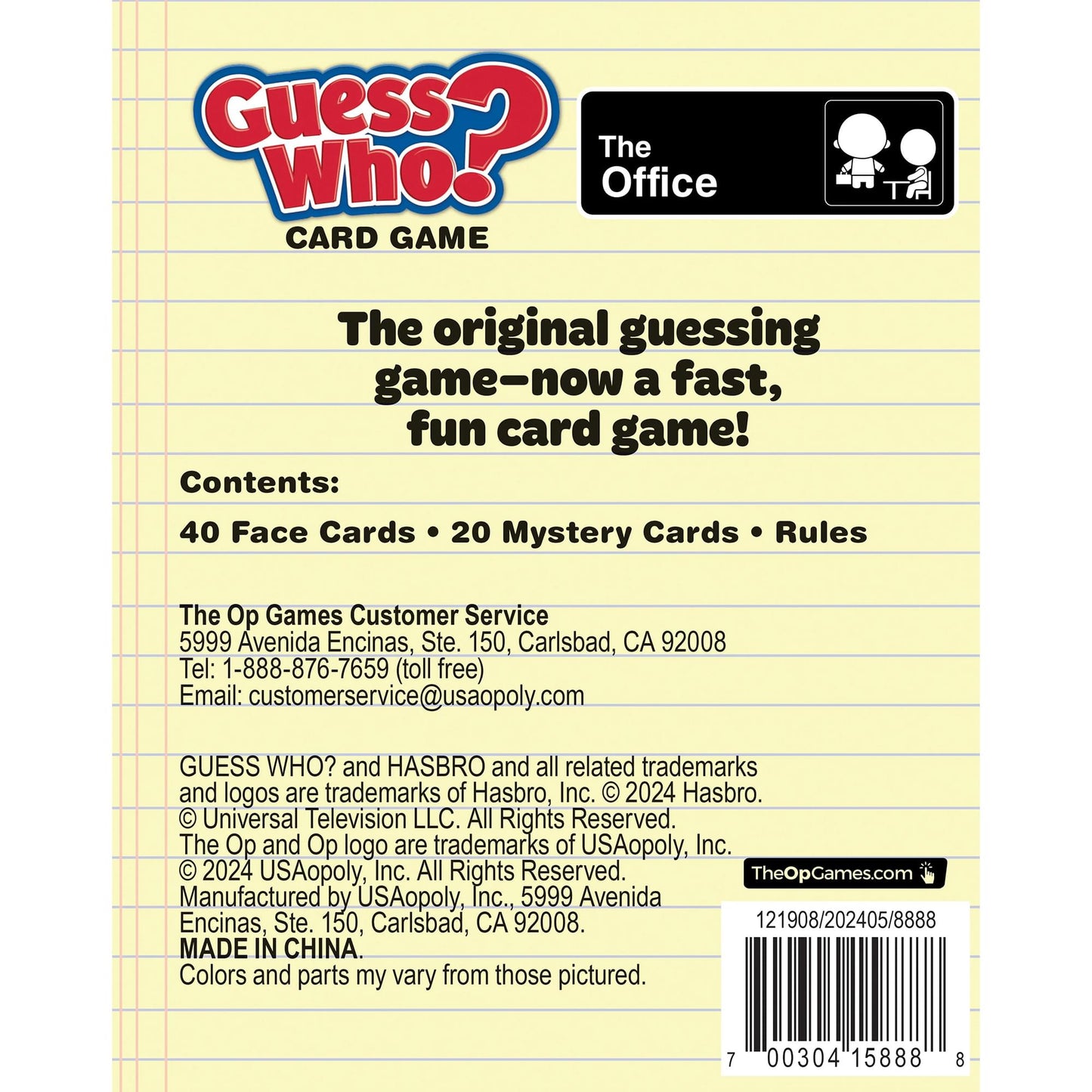 The Office Guess Who Card Game