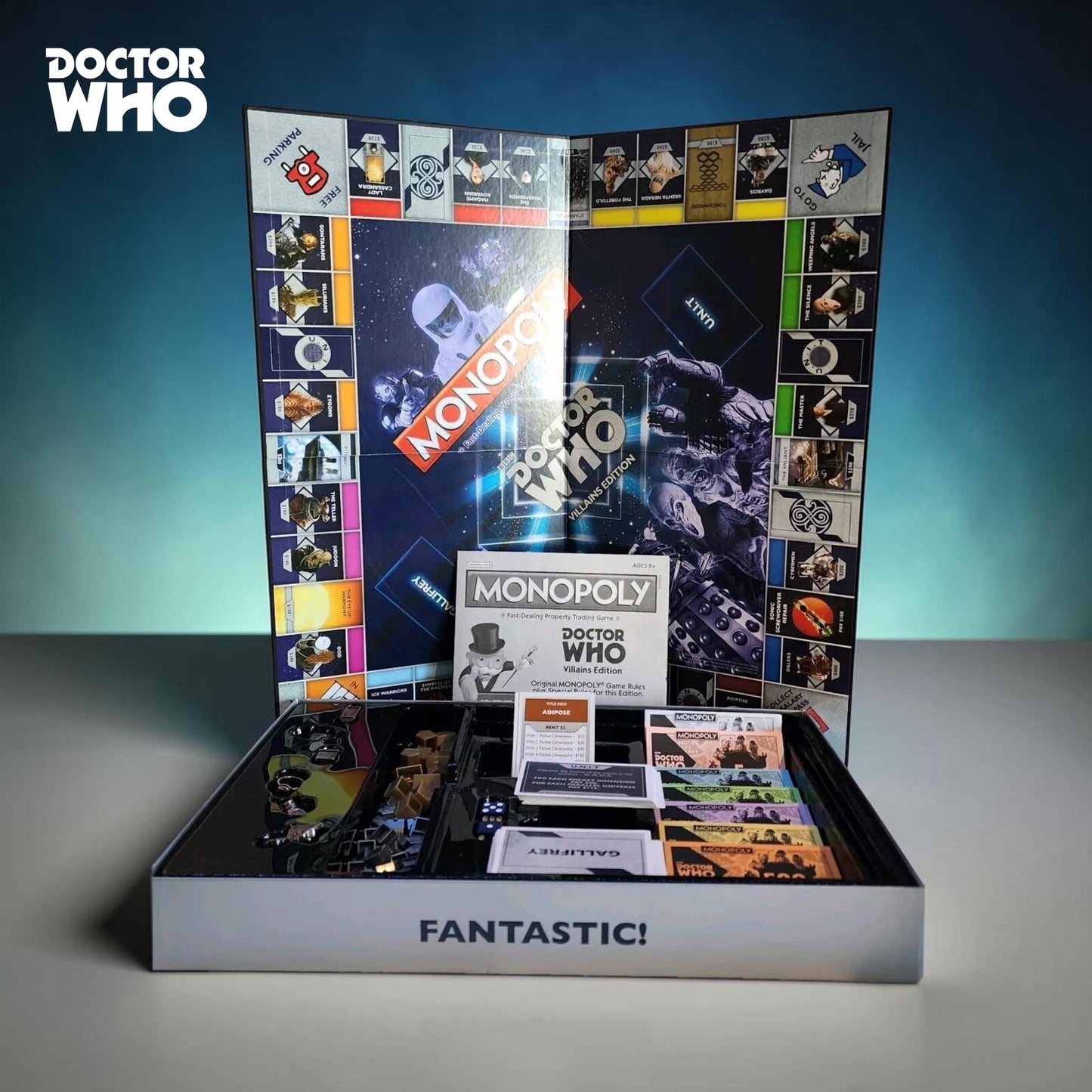 Monopoly Doctor Who Villains Edition Board Game