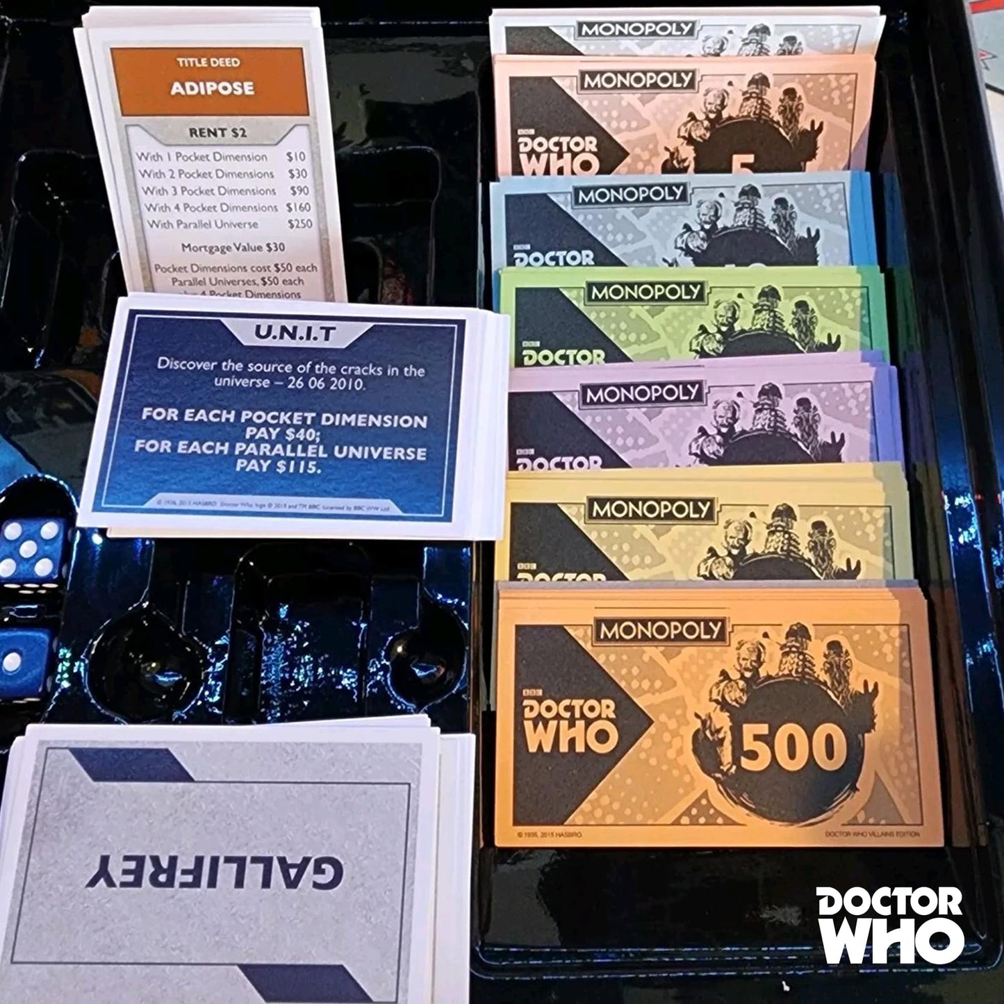 Monopoly Doctor Who Villains Edition Board Game