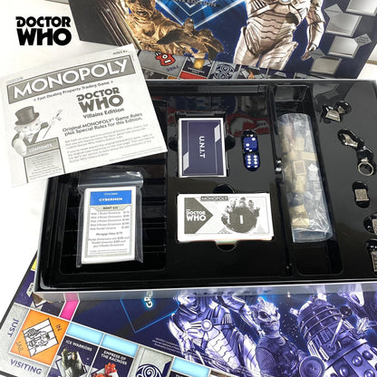 Monopoly Doctor Who Villains Edition Board Game