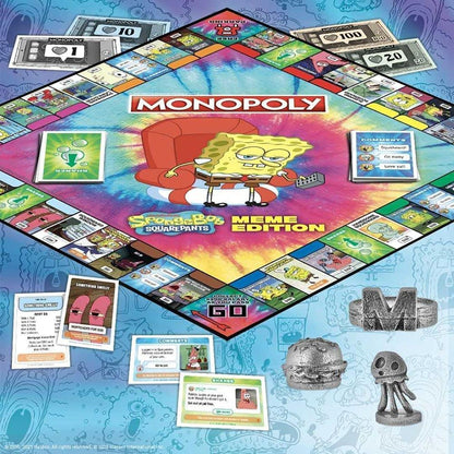 SpongeBob SquarePants Meme Edition Monopoly Board Game | 2-6 Players