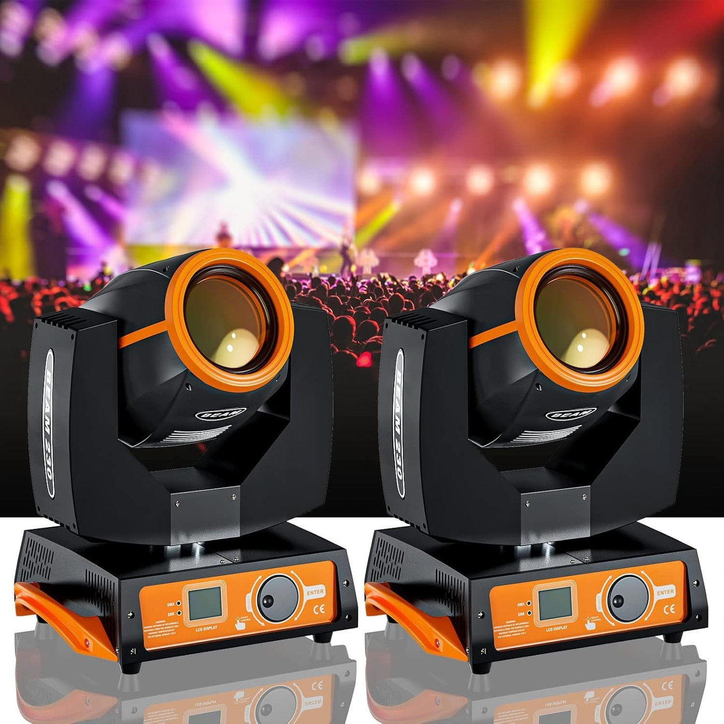KTVLIGHTS 6 230W 7R Beam Moving Head Light for DJ Stage & Events - E42