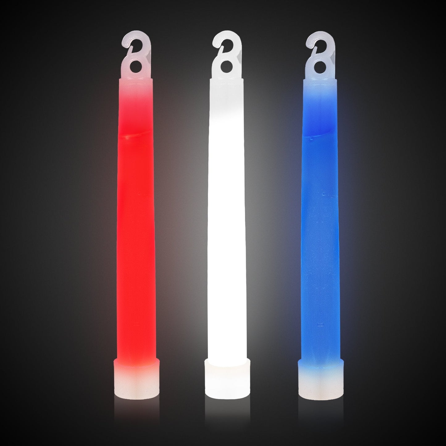 Red, White & Blue 6" Glow Sticks