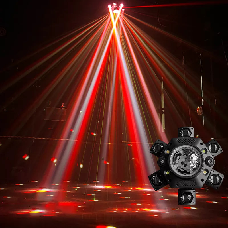 KTVLIGHTS 120W Six Arm Moving Head Light RGBW DJ Stage Lighting-E4