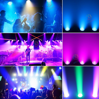 KTVLIGHTS Beam Color Zoom LED Moving Head Light DJ Party Effect-E64