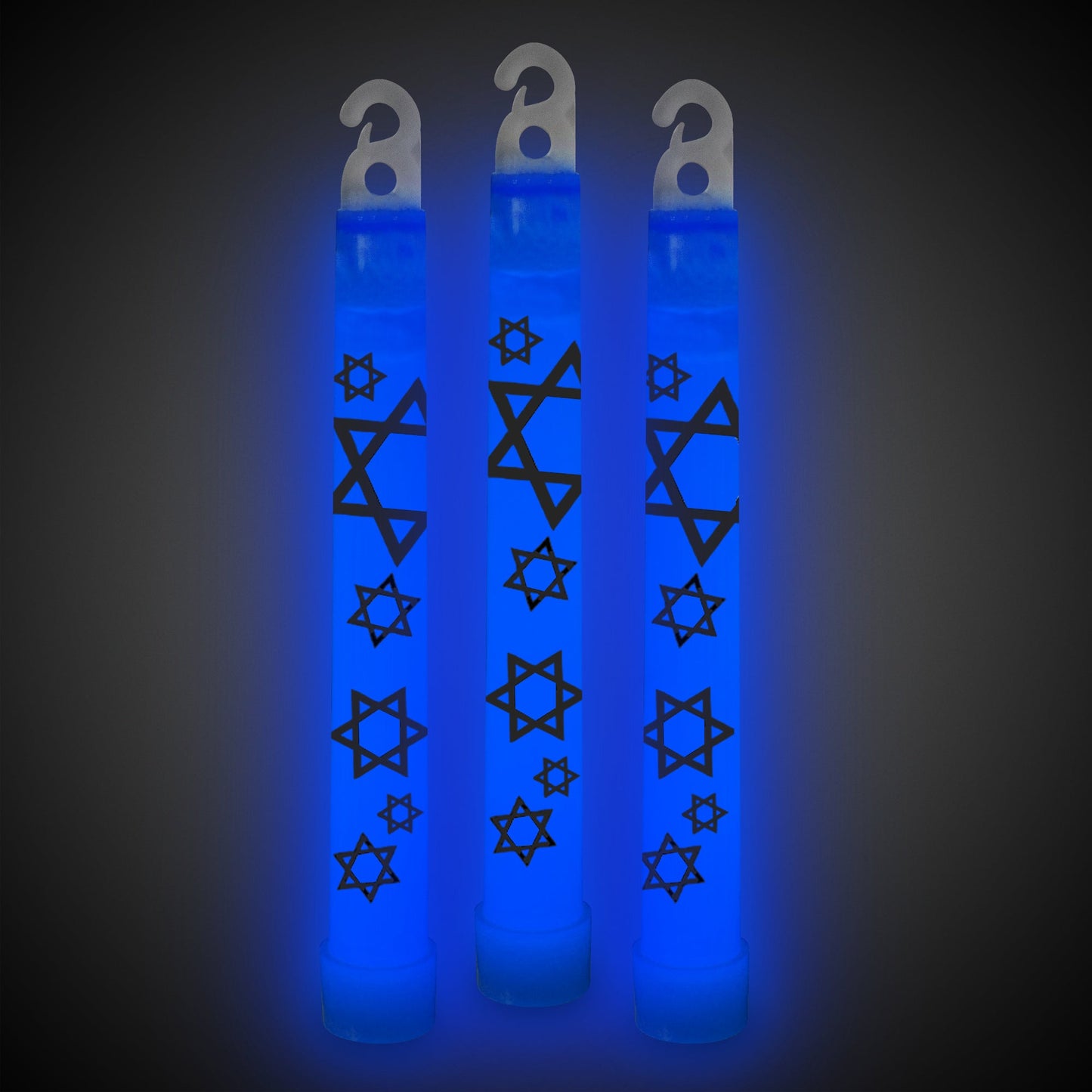 Blue Star of David 6" Glow Sticks