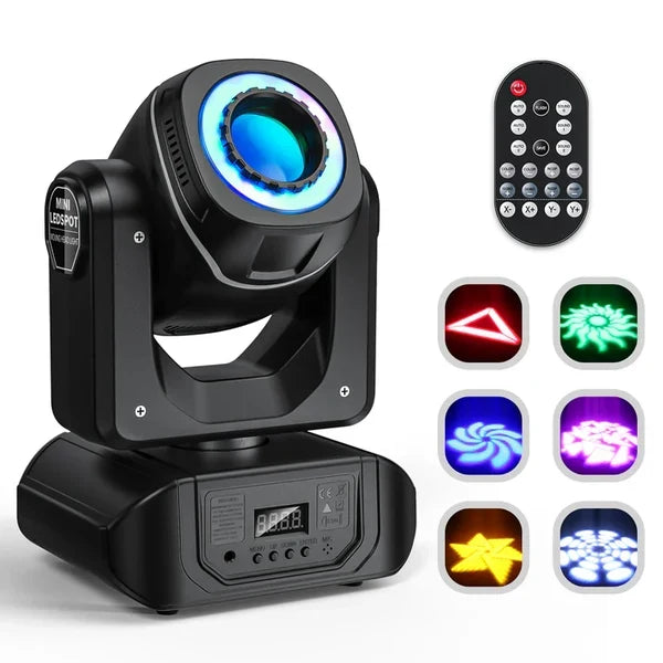 KTVLIGHTS RGB 8 Color Spot Moving Head DJ Stage Light- E30